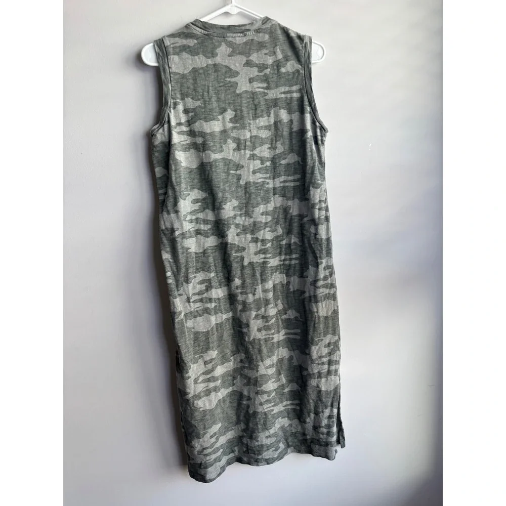 Universal Thread Green Camo Sleeveless Midi Dress Womens Size S